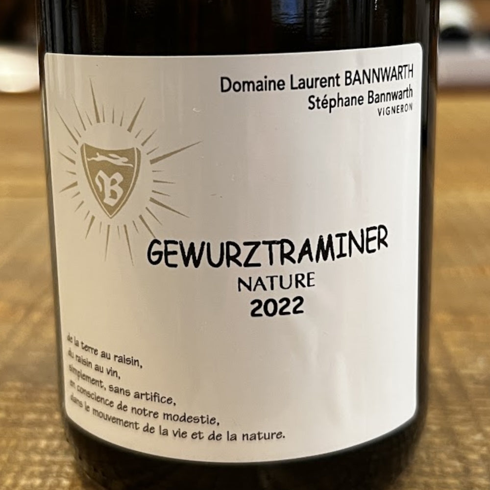ドメーヌ・ローラン・バンワルト(Domaine Laurent Bannwarth) ゲヴュルツトラミネール・ナチュール 2023(Gewurztraminer Nature 2023)