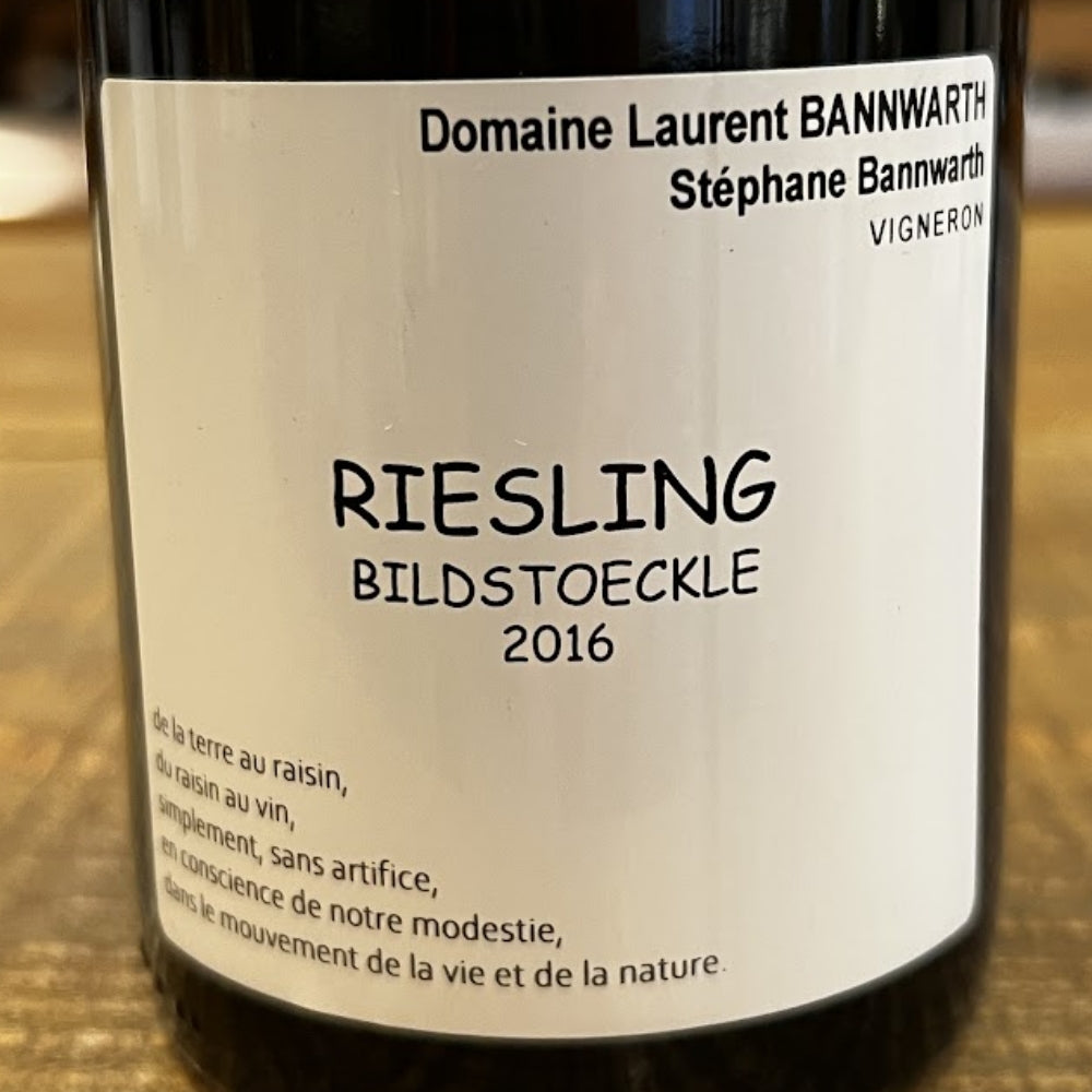 ドメーヌ・ローラン・バンワルト（Domaine Laurent Bannwarth） リースリング ビルドストックレ 2016（Riesling Bildstoeckle 2016）