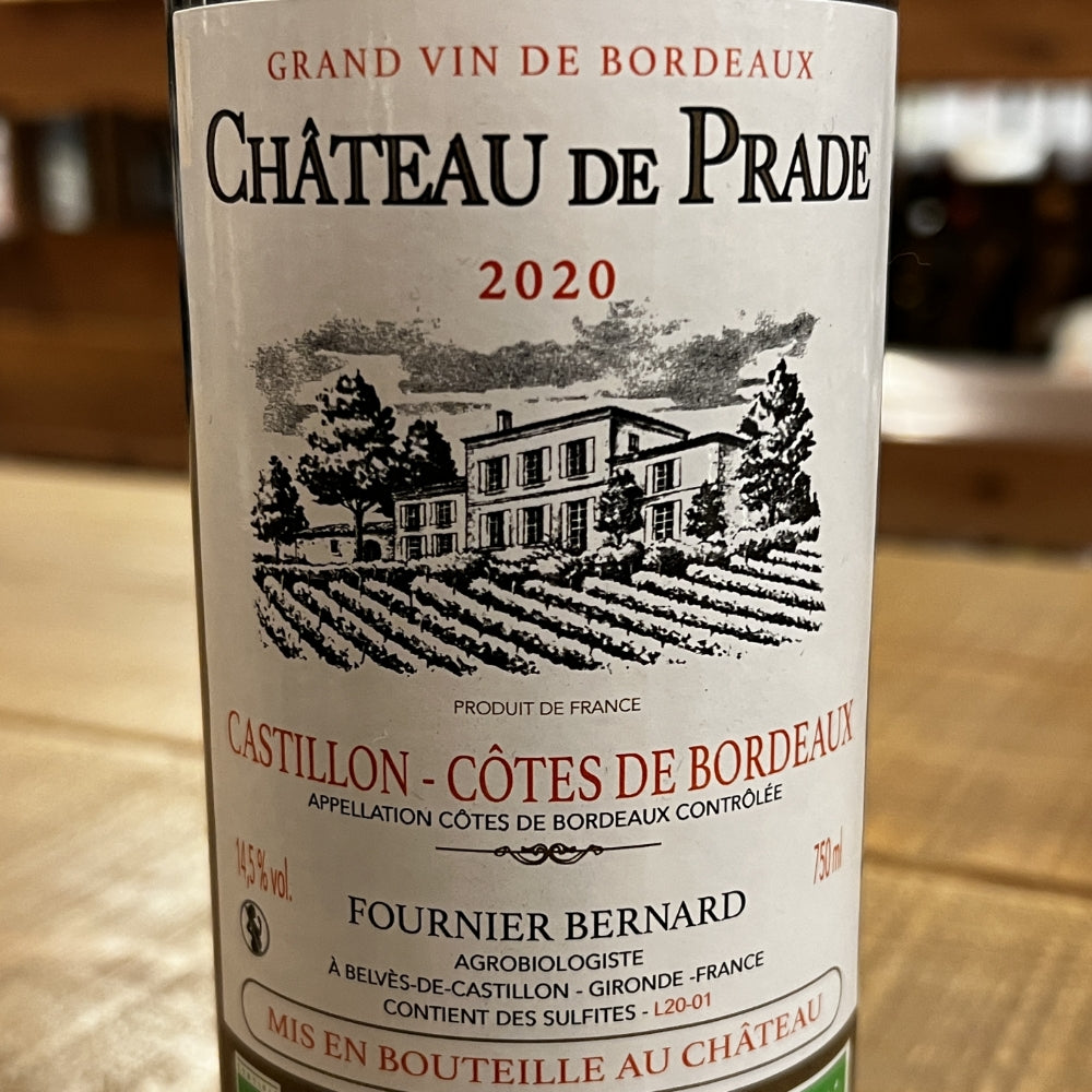 フルニエ・ベルナール（Fournier Bernard） シャトー・ド・プラード カスティヨン＝コート・ド・ボルドー 2020（Château de Prade Castillon-Côtes de Bordeaux 2020）