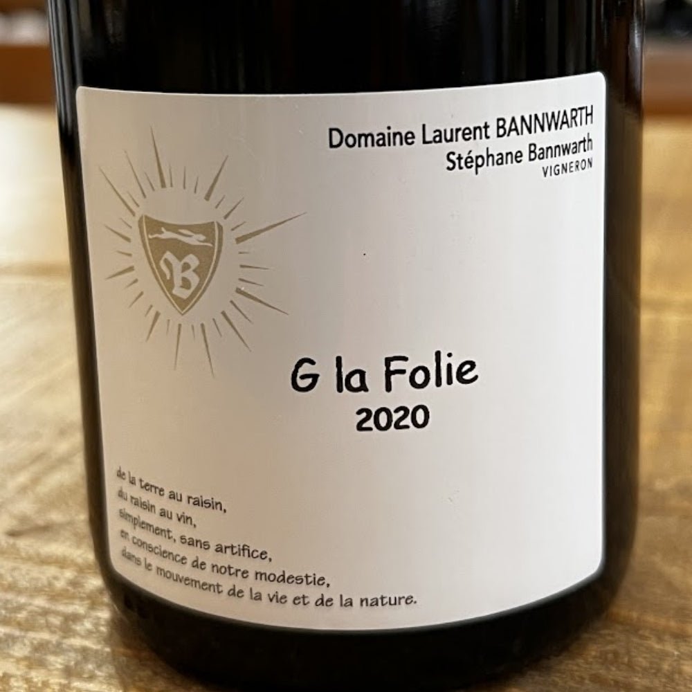 ドメーヌ・ローラン・バンワルト（Domaine Laurent Bannwarth） ジー・ラ・フォリ 2020（G la Folie 2020）